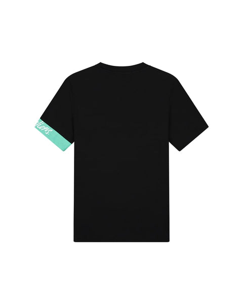 Malelions Captain T-shirt 2.0 Black/Turquoise