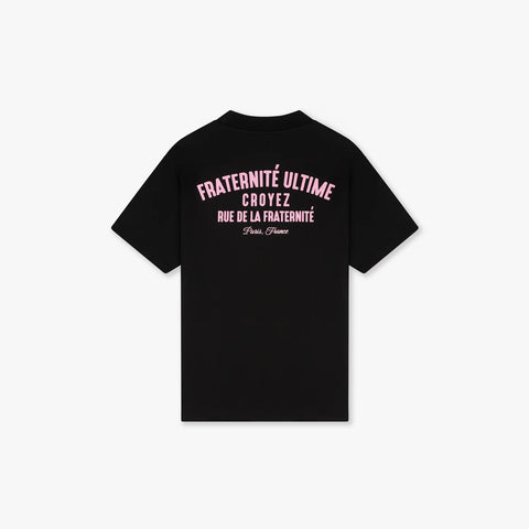 Croyez Fraternite Puff T-shirt Black/Pink