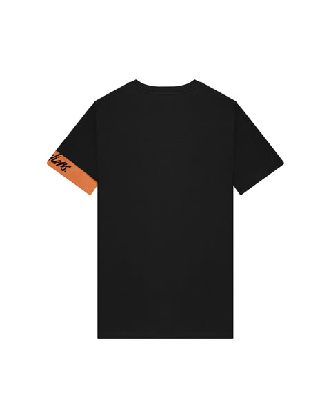 Malelions Captain T-shirt 2.0 Zwart/Oranje