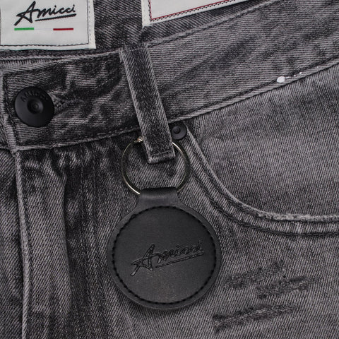 Amicci Adrano Korte Jeans Mid Grey