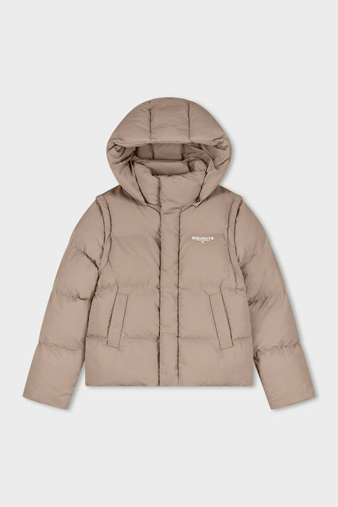 Equalite Societe Puffer Jacket Taupe