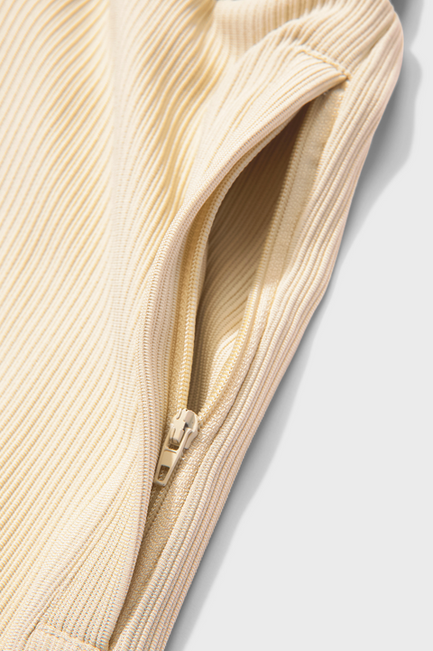 Equalite Ribbed Short Beige