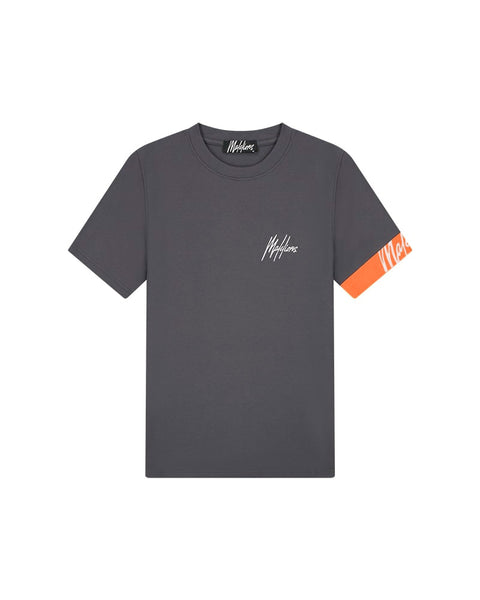 Malelions Captain T-shirt 2.0 Antra/Orange