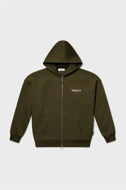 Equalite Societe Oversized FullZip Hoodie Army