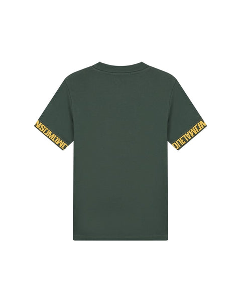 Malelions Venetian T-shirt Dark green/Gold