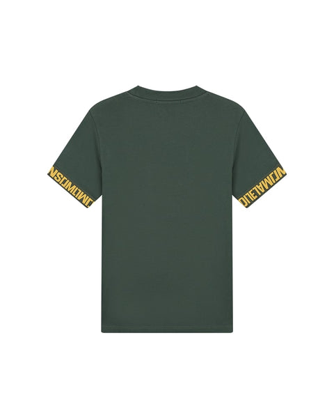 Malelions Venetian T-shirt Dark green/Gold