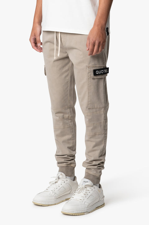 Quotrell Casablanca Cargo Pants Sand