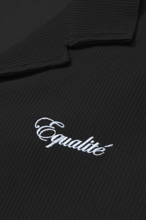 Equalite Ribbed Oversized Shirt Black