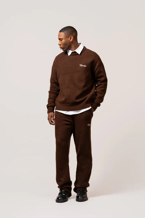 Equalite Fluffy Knit Sweater Brown