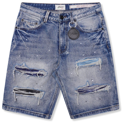 Amicci Sanko Jeans Kort Mid Blue