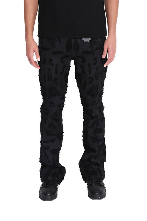 Amicci Franco Sheredded Jeans Black