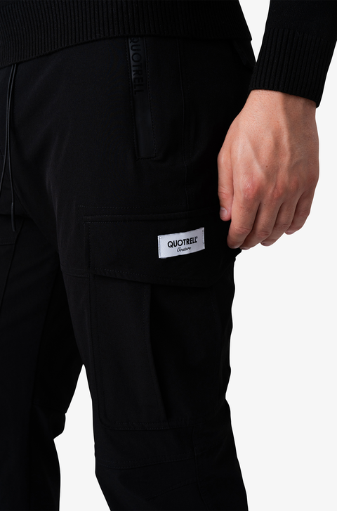 Quotrell Seattle Cargo Pants Black