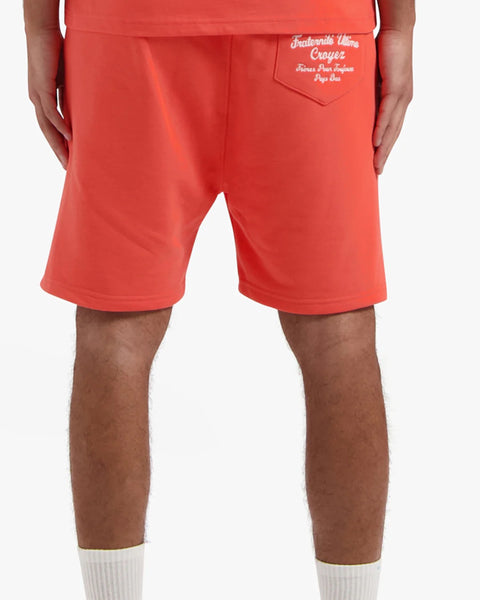 Croyez Fraternite Short Coral/White