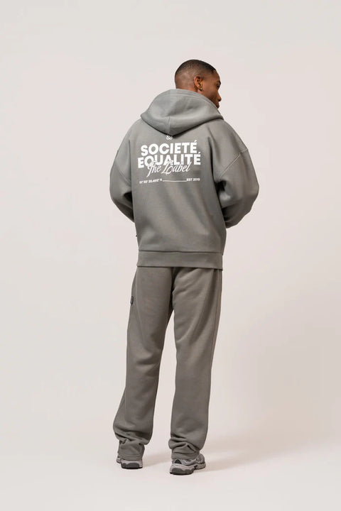 Equalite Societe Oversized FullZip Hoodie Grey