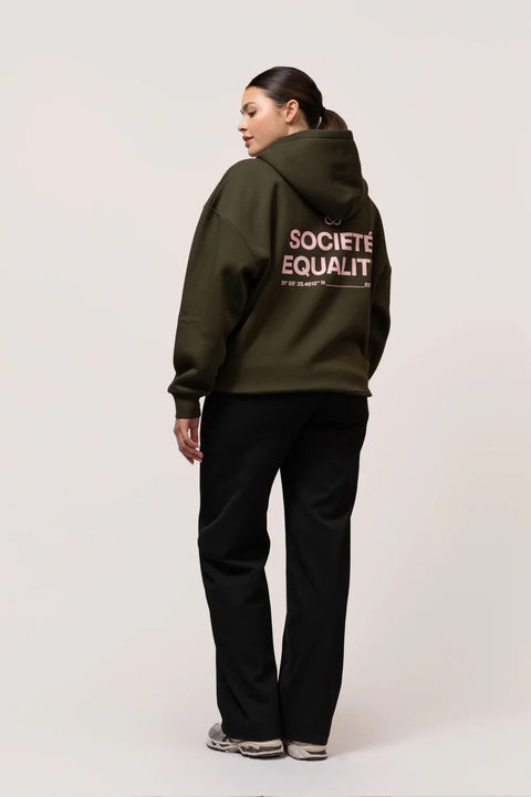 Equalite Societe Oversized FullZip Hoodie Army