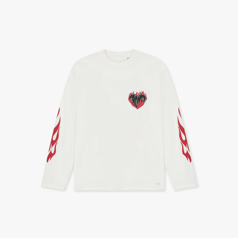 Croyez Heart On Fire Longsleeve OffWhite