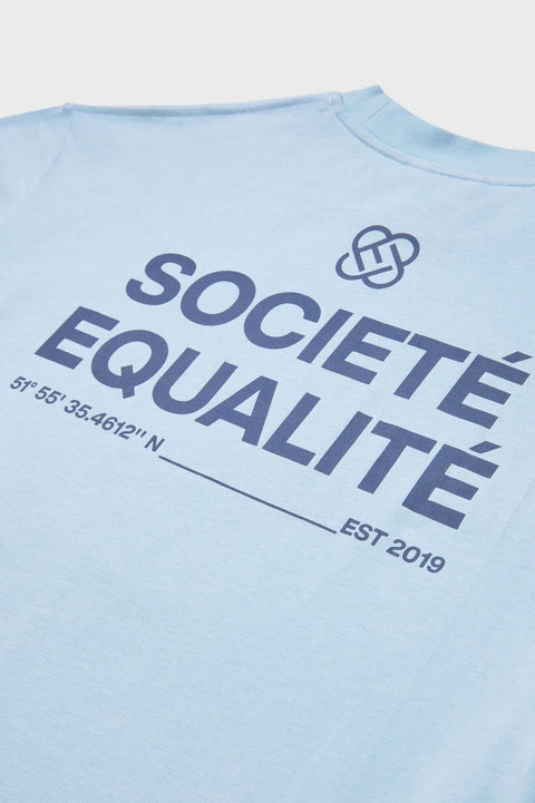 Equalite Societe Oversized Tee LightBlue/Navy