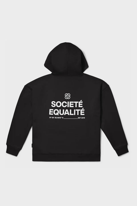 Equalite Societe Oversized FullZip Hoodie Black
