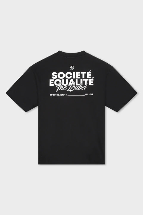 Equalite Societe Oversized Tee Black