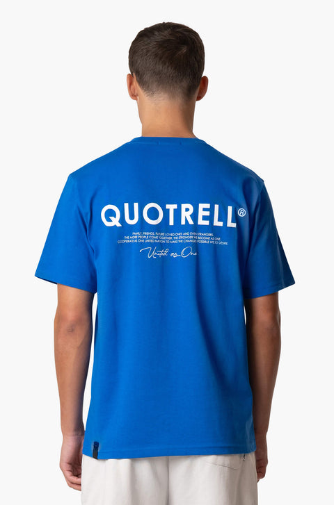 Quotrell Jaipur T-shirt Cobaltblue/White