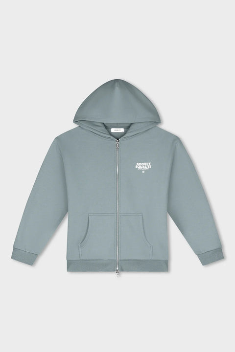 Equalite Societe Oversized FullZip Hoodie Grey