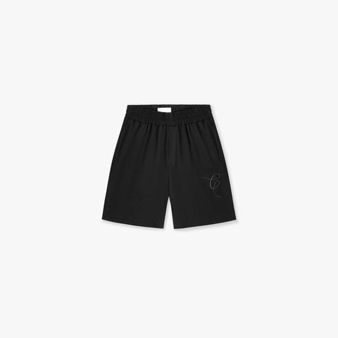 Croyez Seersucker Shorts Black