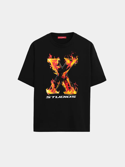 XPLCT Flame Tee Black