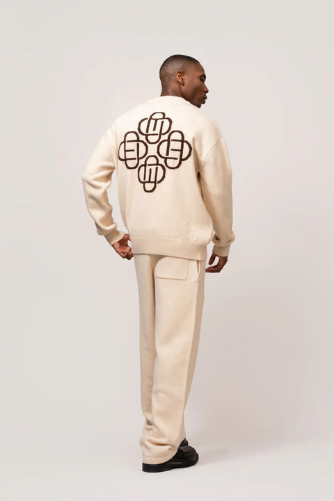 Equalite Fluffy Knit Pants OffWhite