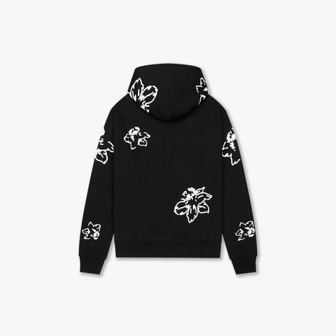 Croyez Flower Zip Hoodie Black