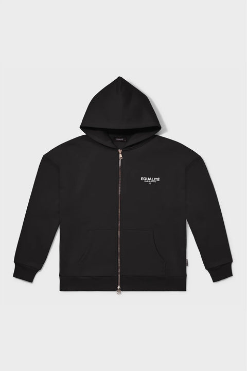 Equalite Societe Oversized FullZip Hoodie Black