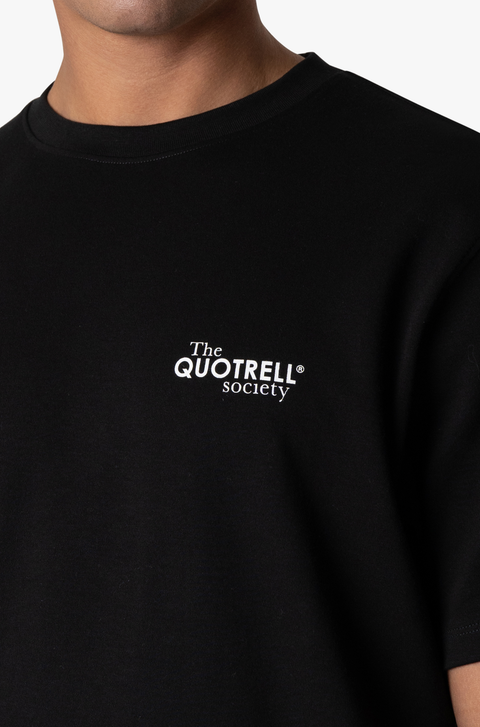 Quotrell Society T-shirt Black/White