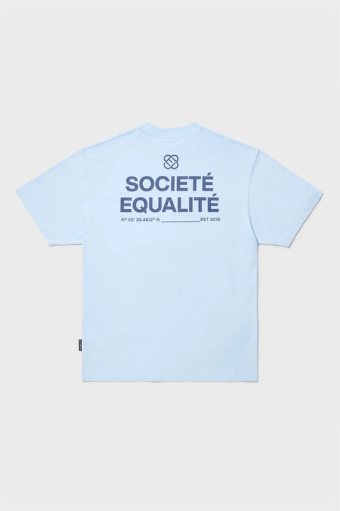 Equalite Societe Oversized Tee LightBlue/Navy