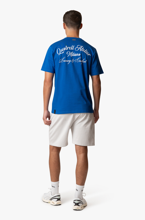 Quotrell Atelier Milano T-shirt Cobalt/White
