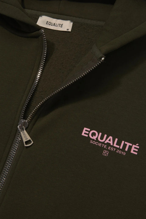 Equalite Societe Oversized FullZip Hoodie Army