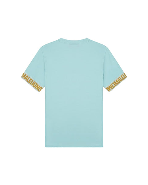Malelions Venetian T-shirt Light Blue/Gold