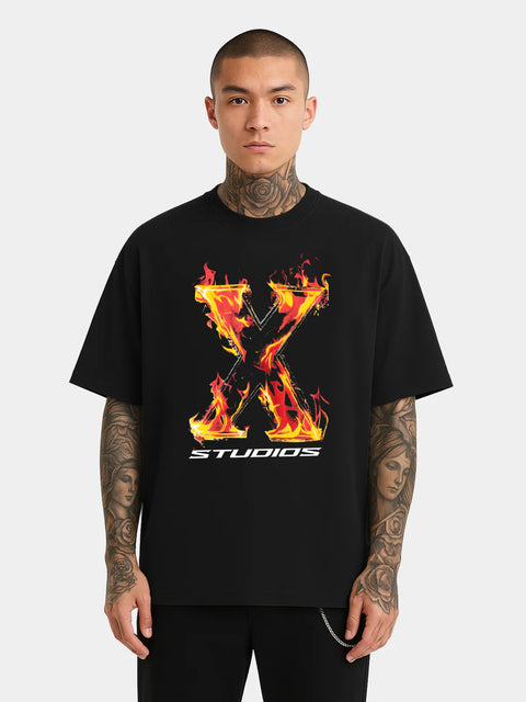 XPLCT Flame Tee Black
