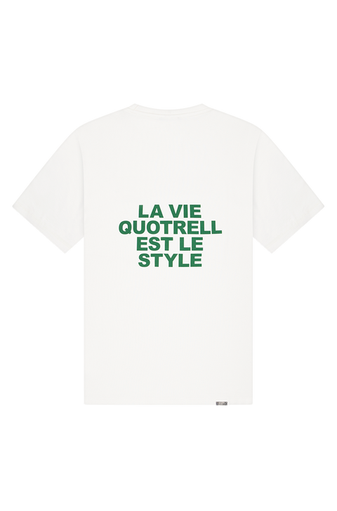 Quotrell La Vie T-shirt Offwhite/Green