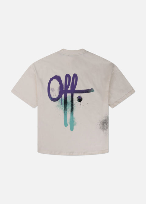 Off The Pitch Graffity Oversized T-shirt Offwhite