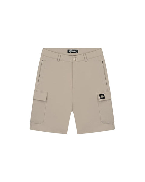 Malelions Signature Patch Cargo Short Taupe