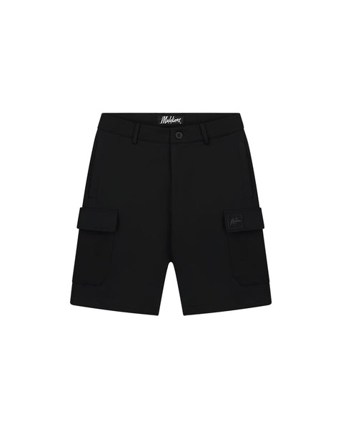 Malelions Signature Patch Cargo Shorts Zwart
