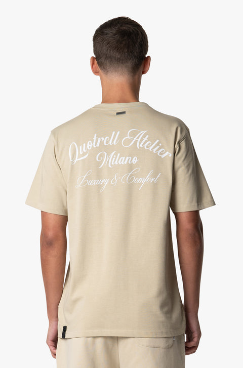 Quotrell Atelier Milano T-shirt Beige/White