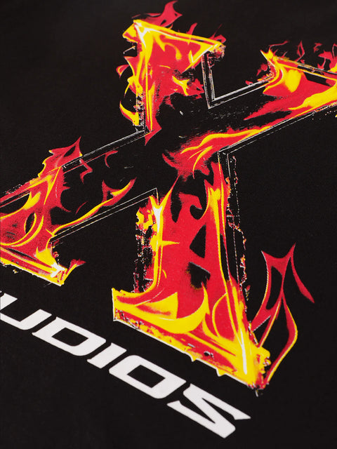 XPLCT Flame Tee Black