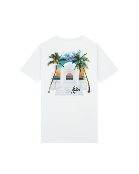 Malelions Sunset Oasis T-shirt White