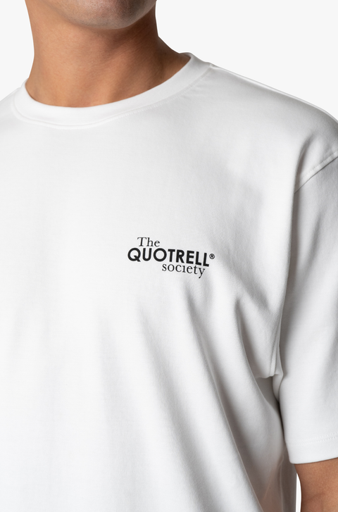 Quotrell Society T-shirt White/Black