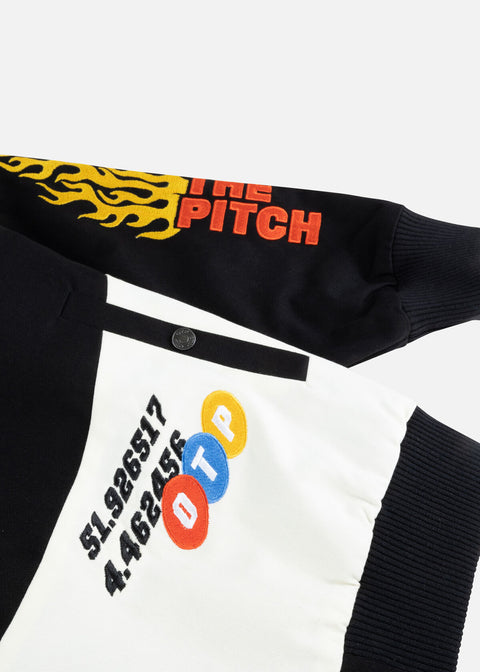 Off The Pitch Varsity Jacket Black