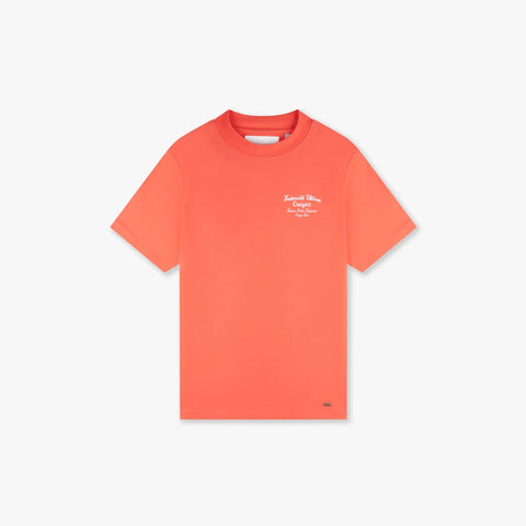 Croyez Fraternite T-shirt Coral/White