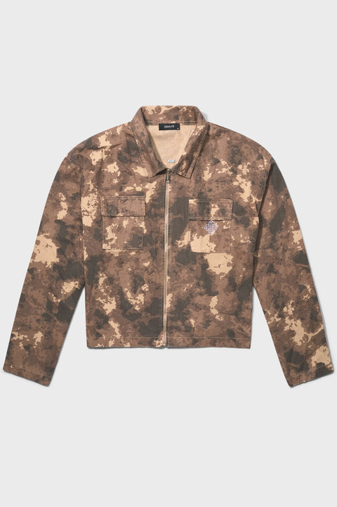 Equalite Boxy Cargo Jacket Camo