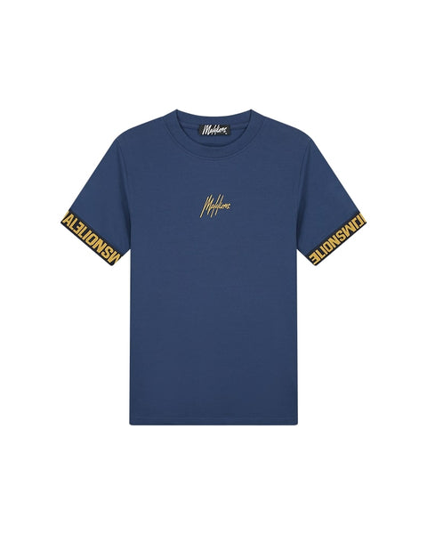 Malelions Venetian T-shirt Navy/Gold