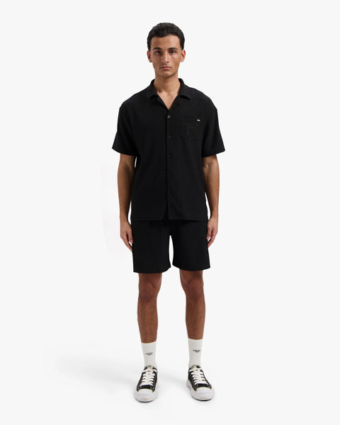 Croyez Seersucker Shorts Black