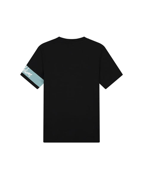 Malelions Captain T-shirt Black/Lightblue